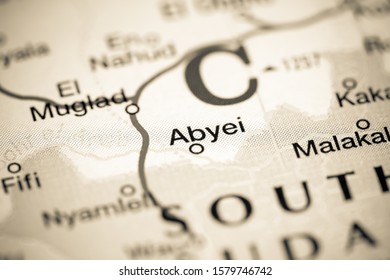 Abyei. Africa On A Map