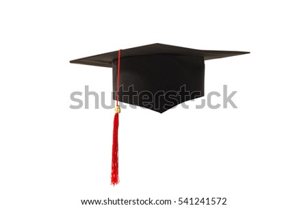 academic cap on a white background