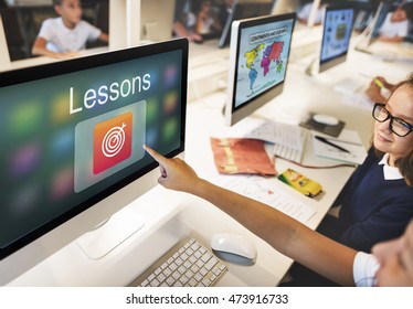 Academic E-Learning Education Online Application Concept