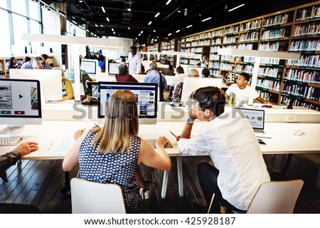 Academic Library Student Learning Concept