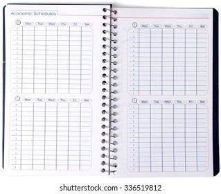 Academic Schedule/Planner - Isolated