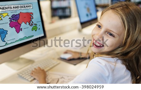 Academic School Children E-learning Geography Concept