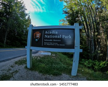 Acadia National Park Entrance Sign