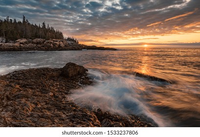 Acadia National Park At Sunrise 