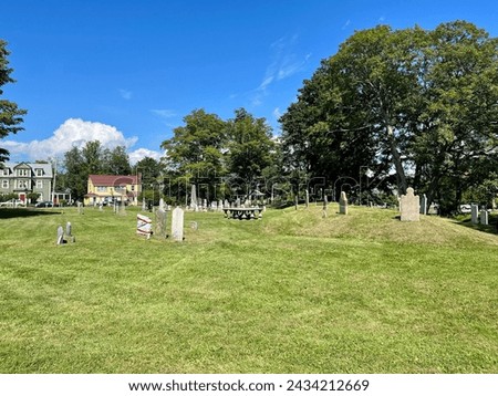 The Acadian Cemetery at Fort Anne and Charles Fot in Nova Scotia.