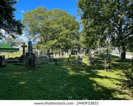 The Acadian Cemetery at Fort Anne and Charles Fort in Nova Scotia.