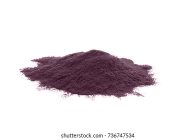 Acai Powder, Isolated On White