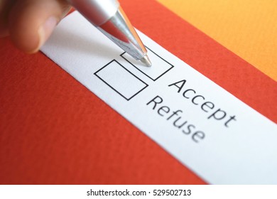 Accept or refuse? Accept