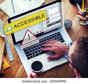 Access Allowed Entrust Password Secured Concept
