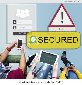 Access Allowed Entrust Password Secured Concept