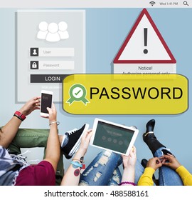 Access Allowed Entrust Password Secured Concept