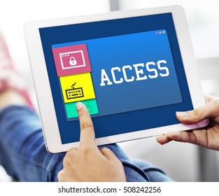Access Connection Internet Technology Concept