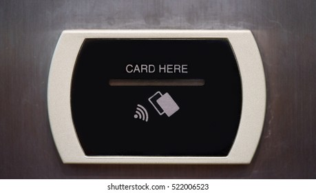 Access Control - Proximity Card And Reader In Hotel.