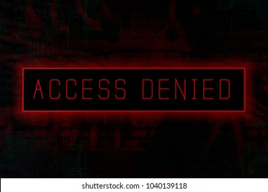 Access denied at a computer system