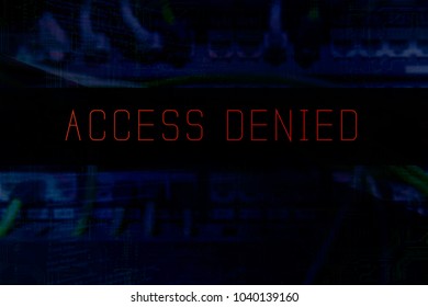 Access denied at a computer system