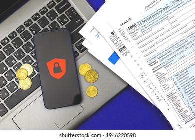 Access denied concept, peronal data protection and cybersecurity background photo