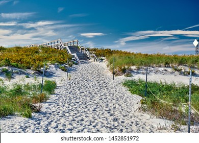 Access Trail To Crane Beach, Ipswich, Massachusetts, USA 