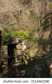 Access Trail With Handrails To Access The Filveda Waterfall, Also Known As The Frágua Da Pena Waterfall, Freguesia De Silvada, Sever Do Vouga, District Of Aveiro. Portugal