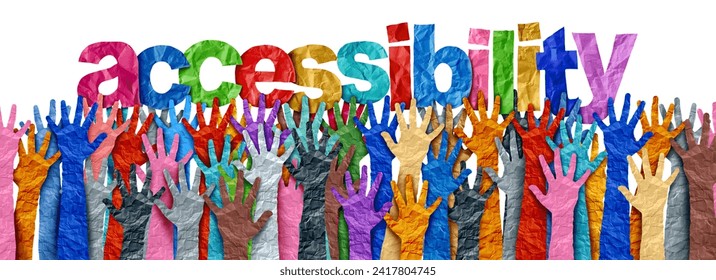 Accessibility concept and equal access to restricted areas for people with mobility challenges or disabilities including cognitive disability as a symbol of inclusive society and community respect.