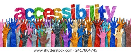 Accessibility concept and equal access to restricted areas for people with mobility challenges or disabilities including cognitive disability as a symbol of inclusive society and community respect.