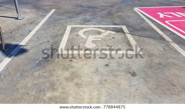 Accessible parking\
only