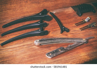 accessories and tools for cutting hair