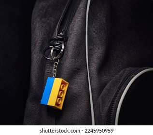 Accessorry on a black bag