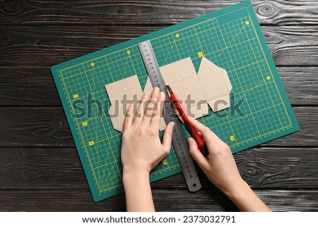 Accessory for creativity - cutting mat, creativity tools concept