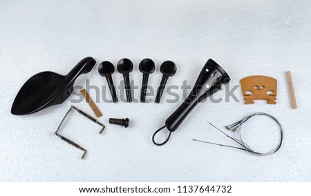 The accessory of violin,put on background