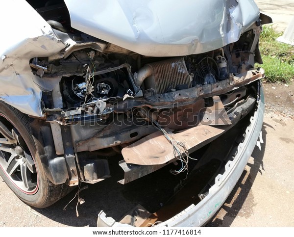 Accident car crash from front, crash damage,
concept car use
safely.
