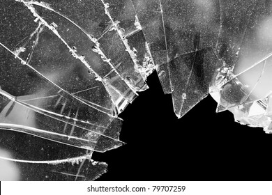 Accident Cracked Damaged Broken House Window Glass