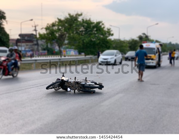 The accident of a motorcycle on the road caused by\
negligence And people do not follow traffic rules Which caused loss\
and damage