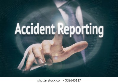 Accident Reporting, Induction Training Headlines Concept.