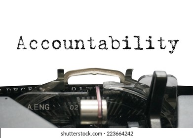 Accountability On Typewriter