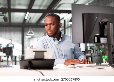 Accountant Using OCR Software To Transform Tax Records Electronically