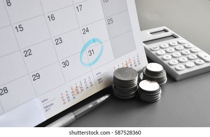 Accountant verify and review payment of Expense to Vendor and supplier of financial Business / Bookkeeping / Due date  / Money / Accountancy Concept. - Shutterstock ID 587528360
