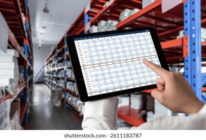 Accounting software on computer screen showing financial statement spreadsheets and account balance of corporate business offer accountant a fine calculation accounting snugly