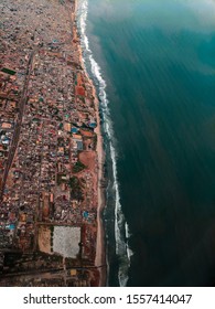 Accra Aerial Shoreline And Beach