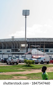 ACCRA, GHANA – October 23, 2020: The Accra Sports Stadium In Ghana. Africa Sports Stadium.