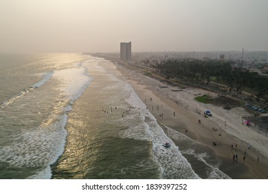 Accra Ghana Sea Side from Aerial