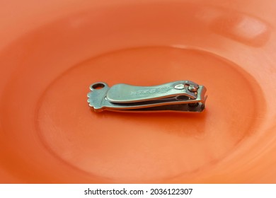 Aceh, Indonesia, 05 September 2021 : Stainless Steel Toe Nail Clippers