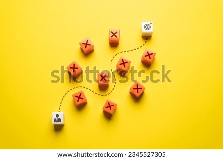 Achieve the goal bypassing obstacles. Progress and professional growth. Success, self improvement skills and abilities. Achieve life goals. Reaching career milestones. Progress towards a fulfilling
