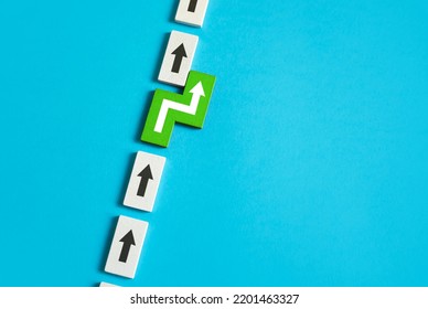 Achieve more by going beyond. Think atypically, look for new approaches and opportunities. Make an fast career, have an advantage. Take initiative. Willfulness and confidence in success. Advance ahead - Shutterstock ID 2201463327