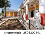 Achilleion palace built for Empress Elisabeth Sisi of Austria vacation on Corfu island in Greece