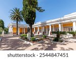 Achilleion palace built for Empress Elisabeth Sisi of Austria vacation on Corfu island in Greece