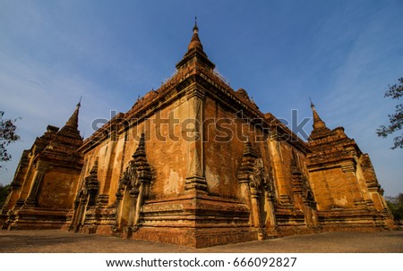 Acient temple  in Bagan,Myanmar.