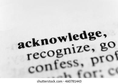 Acknowledge