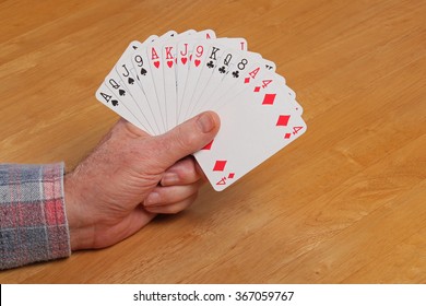 ACOL Contract Bridge Hand. With a hand of 23+ points (any shape) or 10 playing tricks open the bidding with two clubs. 