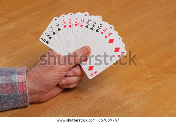ACOL\
Contract Bridge Hand. With a hand of 23+ points (any shape) or 10\
playing tricks open the bidding with two clubs.\
