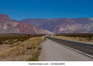 Aconcagua Road At Mendoza Province Argentina